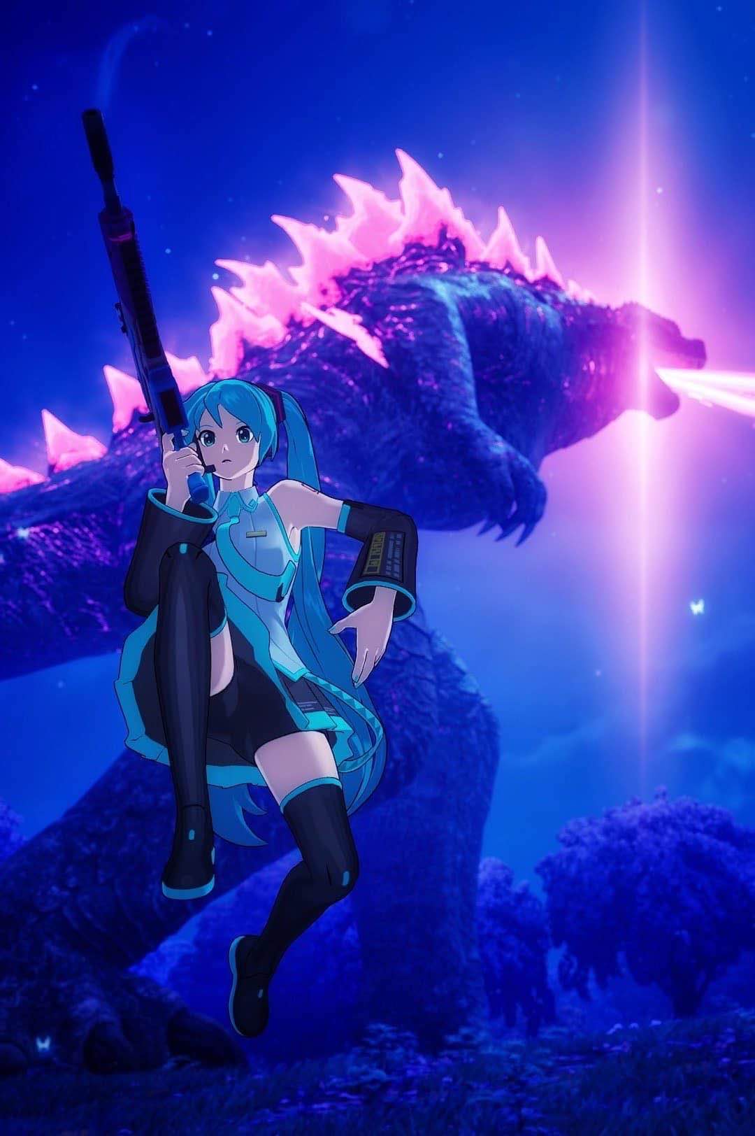 Todas las veces que Hatsune Miku y Godzilla se encontraron en videojuegos y animes