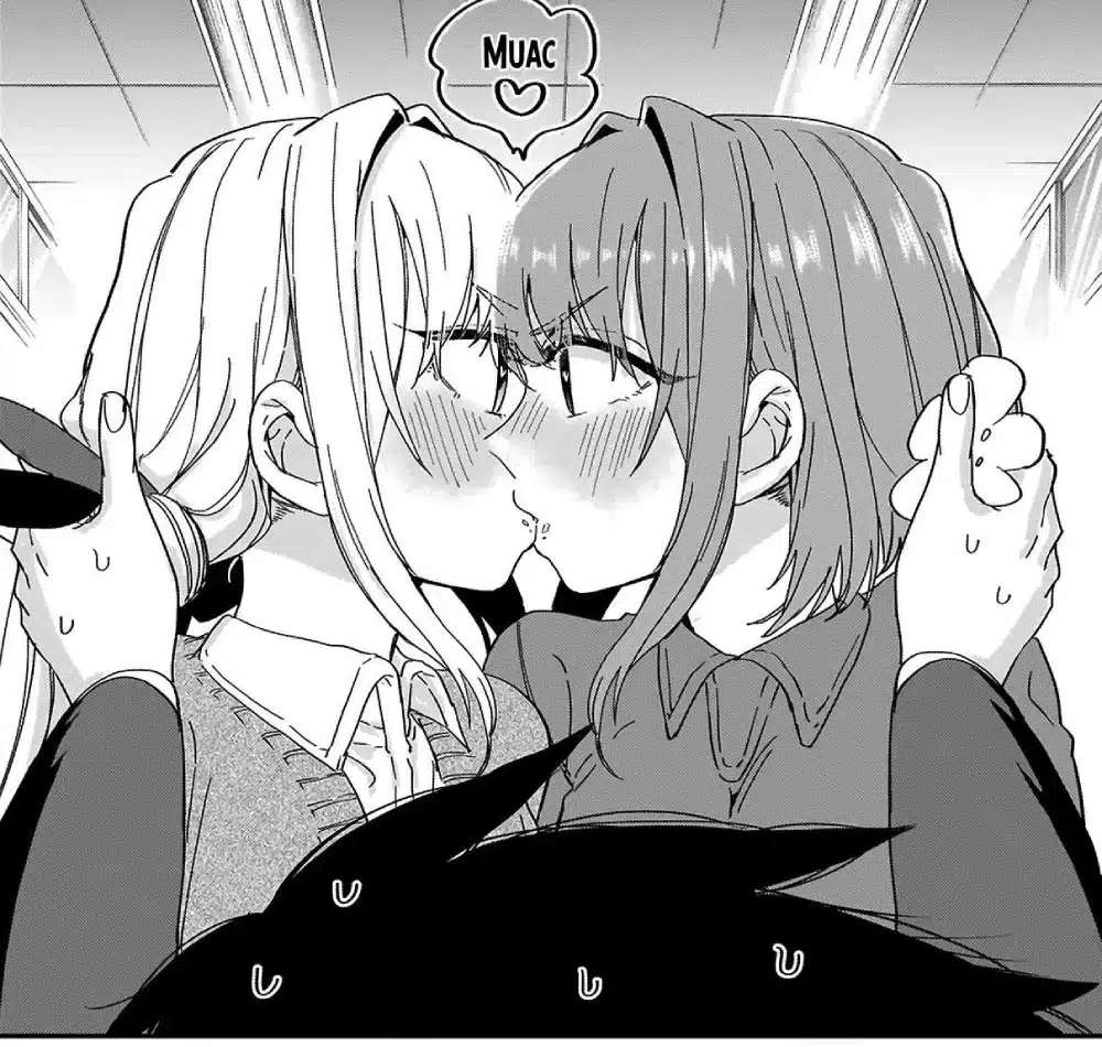 The 100 Girlfriends: Los momentos yuri entre Hakari y Karane en el manga