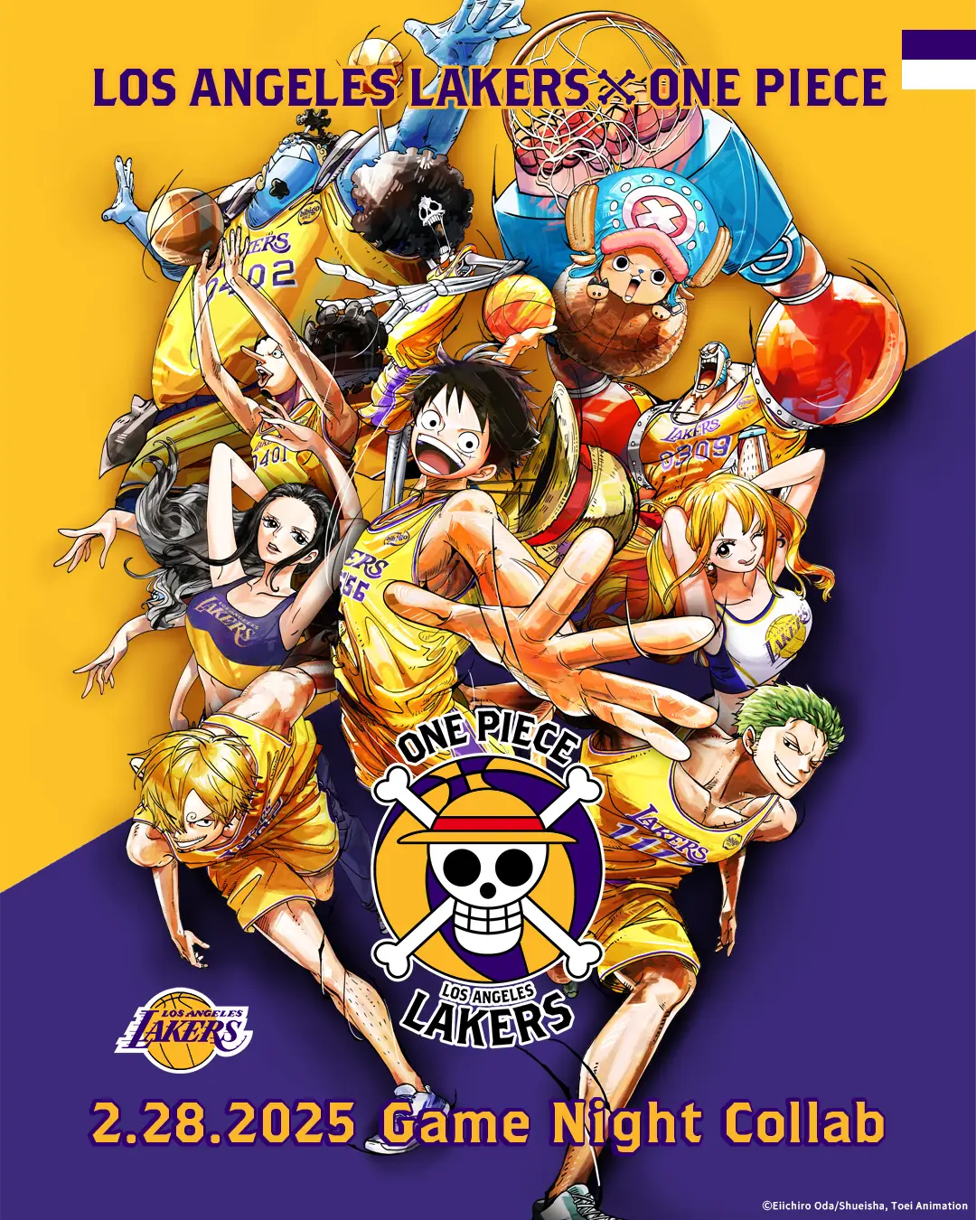 One Piece y LA Lakers sorprenden con asombrosa colaboración