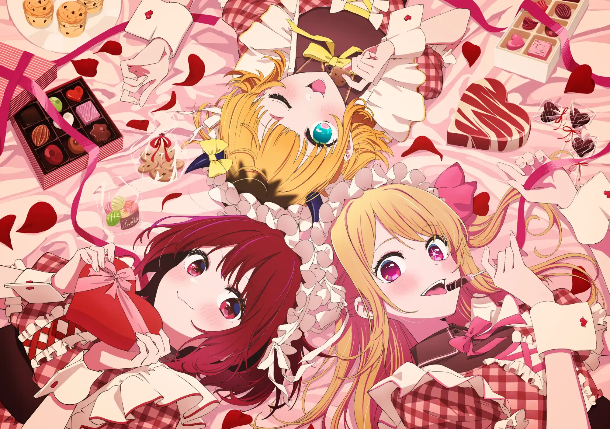 Oshi no Ko celebra San Valentín con las hermosas Ruby, Kana y Mem-Cho