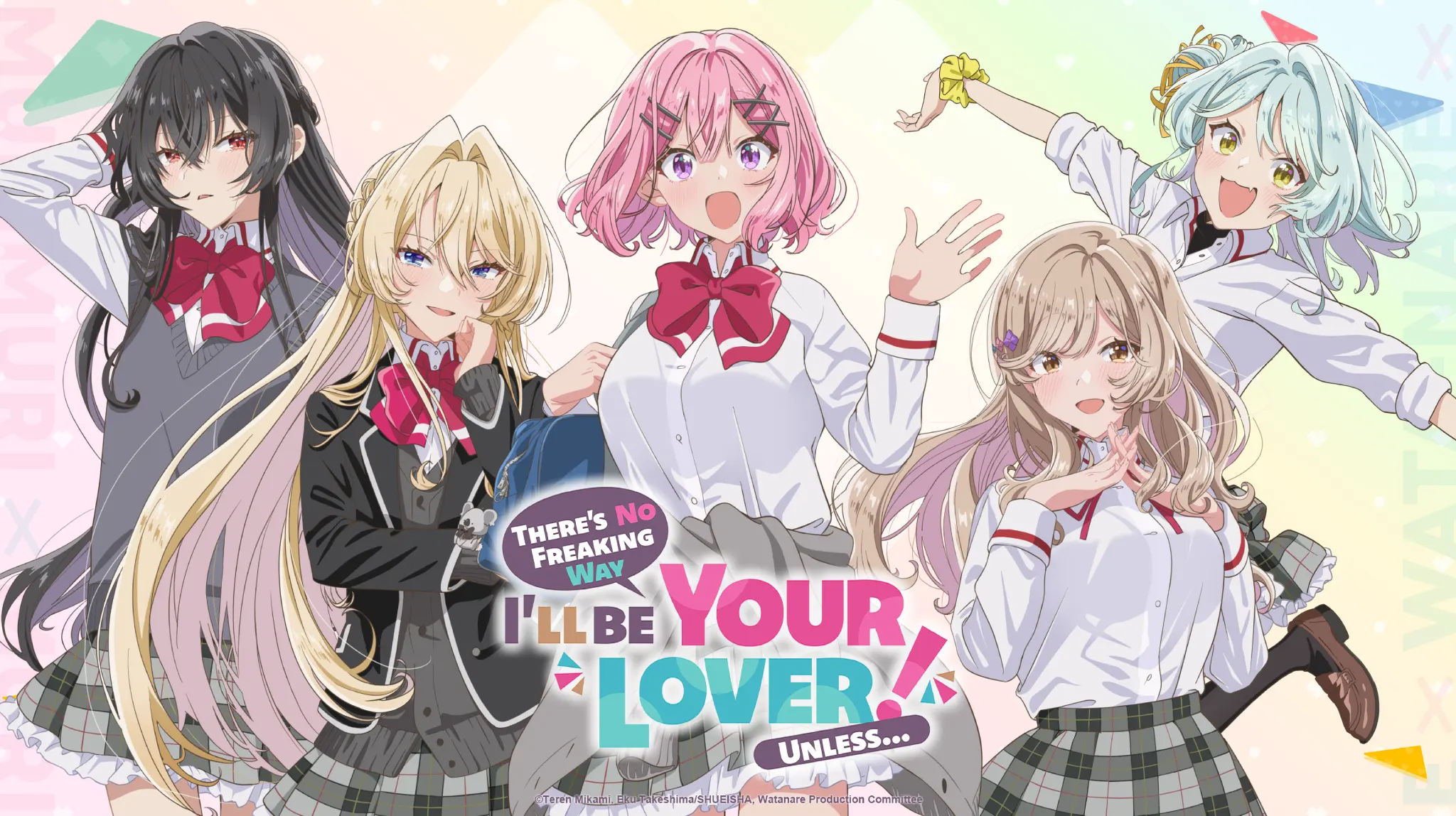 There's No Freaking Way I'll Be Your Lover! Unless… (Watashi ga Koibito ni Nareru Wake Nai jan, Muri Muri! Muri ja Nakatta!?) - Anime Visual