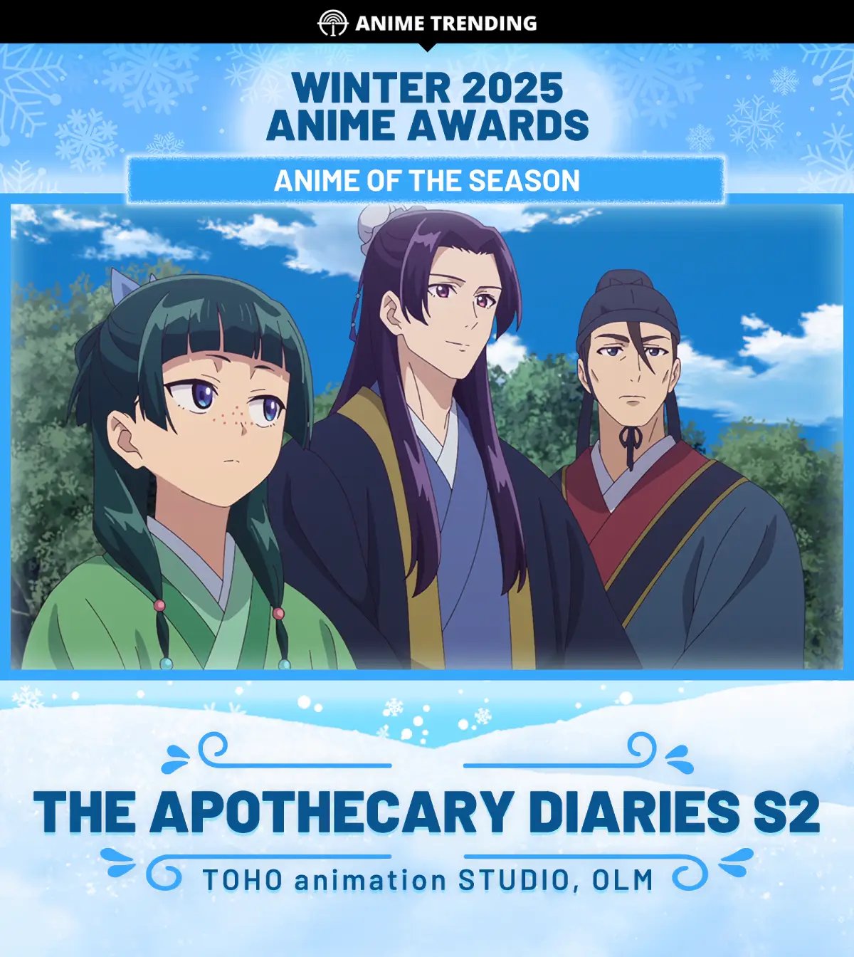 Kusuriya no Hitorigoto se corona como el mejor anime de la temporada invierno 2025