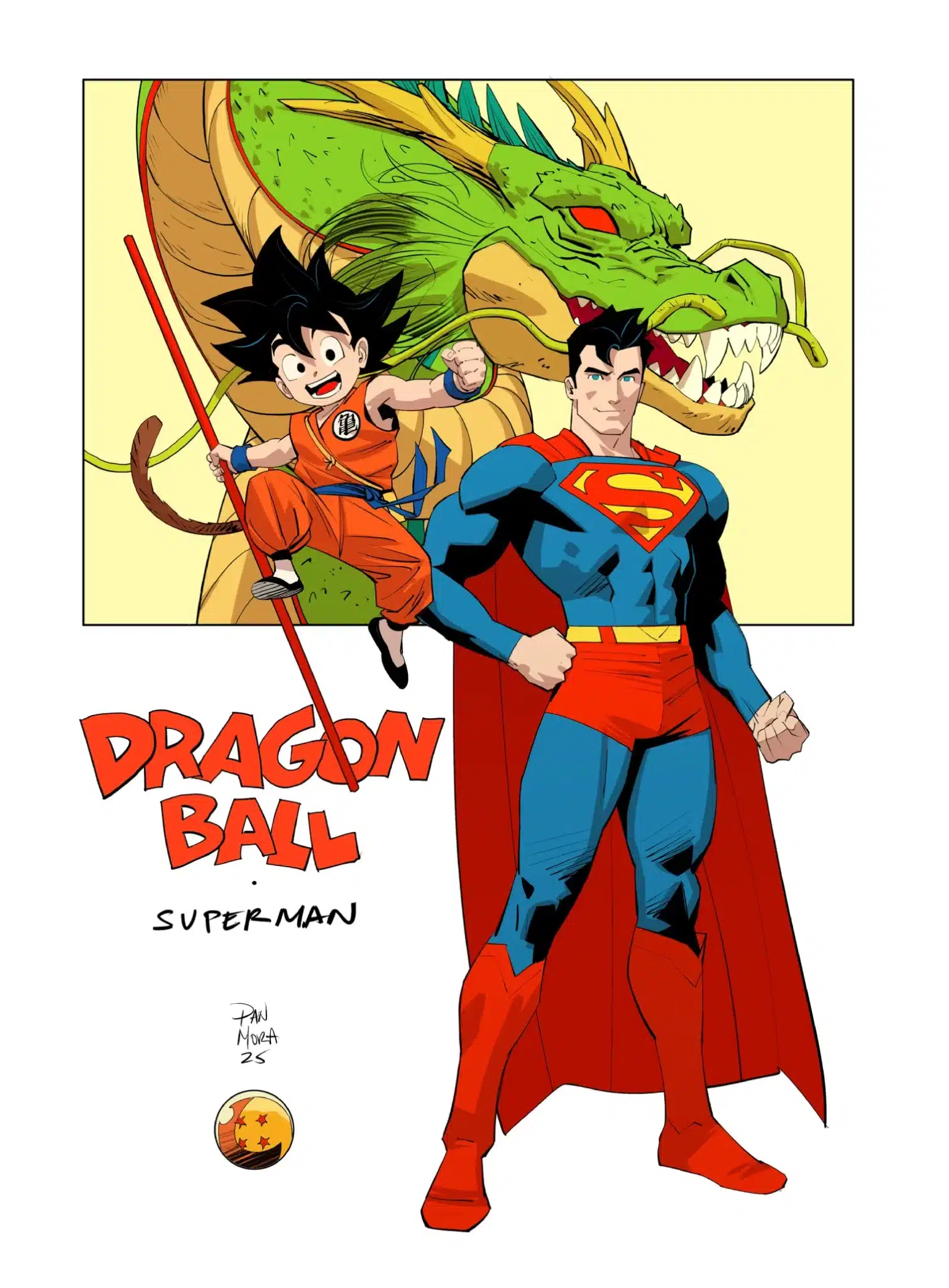 l artista oficial de Superman rinde homenaje a Dragon Ball con una épica ilustración de Goku
