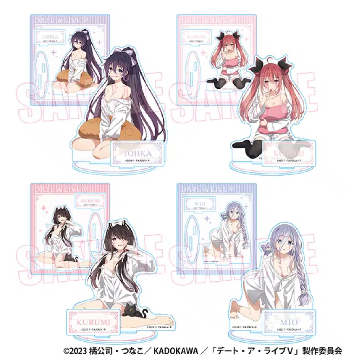 Las “waifus” de Date a Live protagonizan nuevos productos oficiales