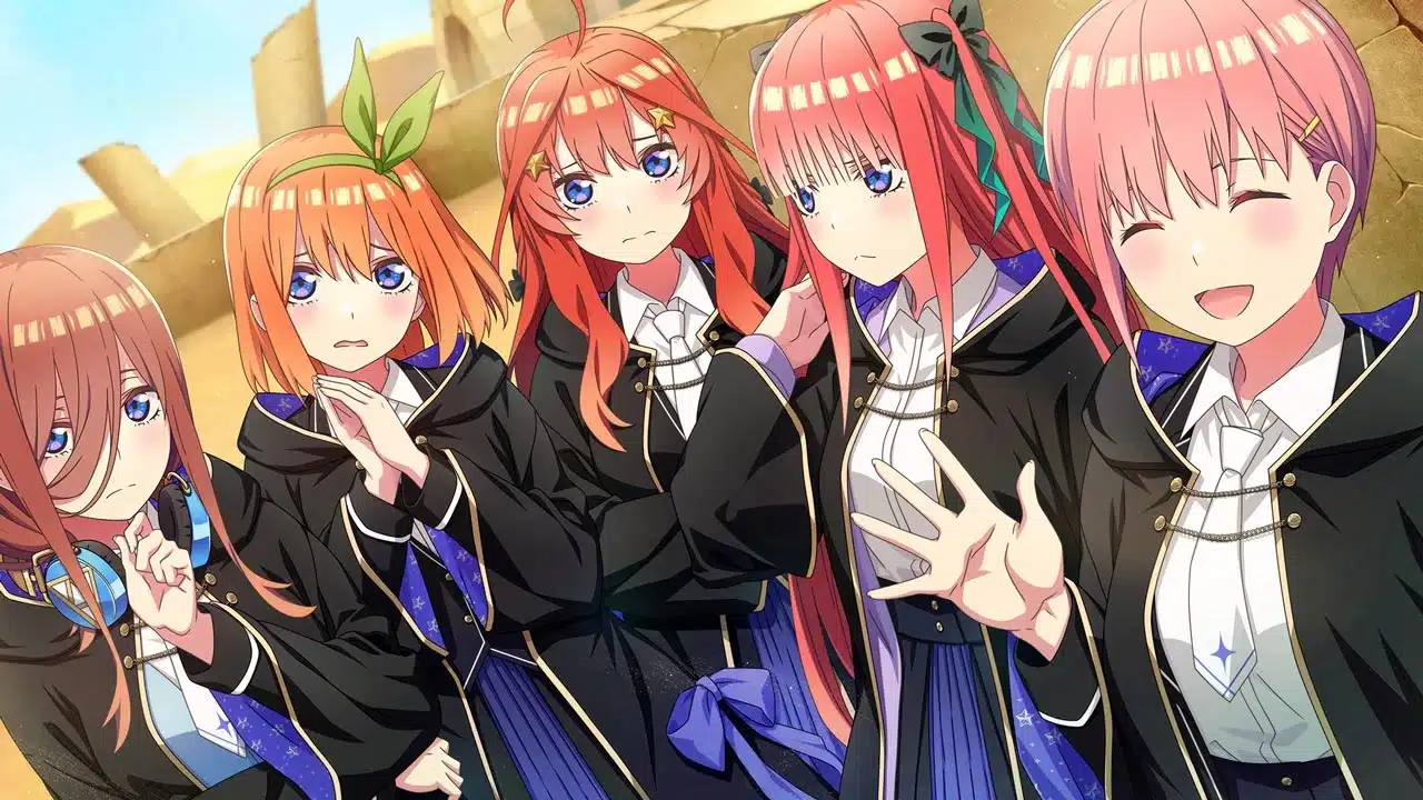 Go-Toubun no Hanayome: Las quintillizas se convierten en magas en nuevo juego