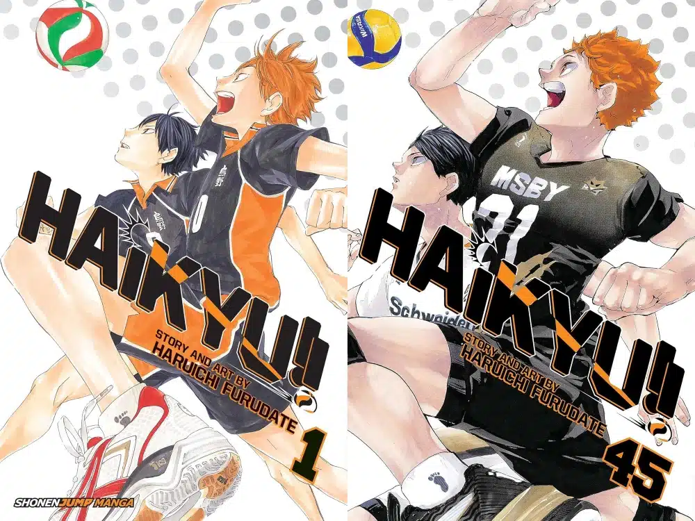 Manga Haikyuu!! Volumen 1 y 45
