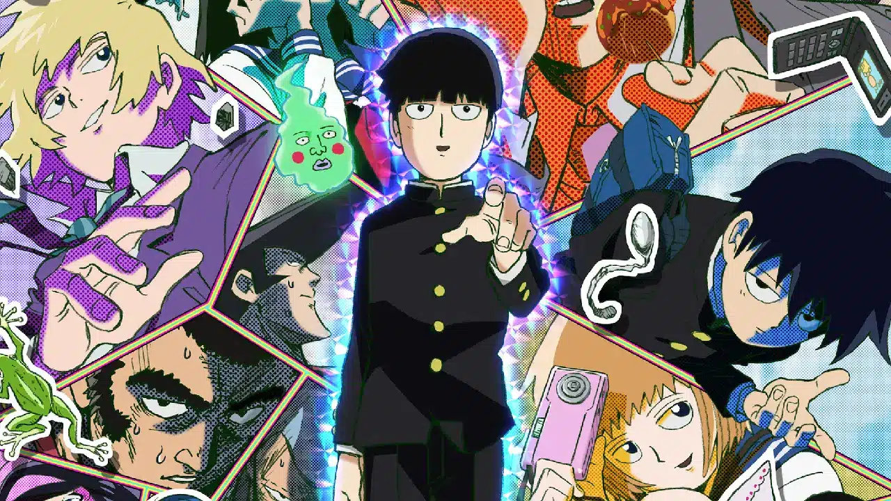 Shigeo Kageyama (Mob) and Arataka Reigen from Mob Psycho 100