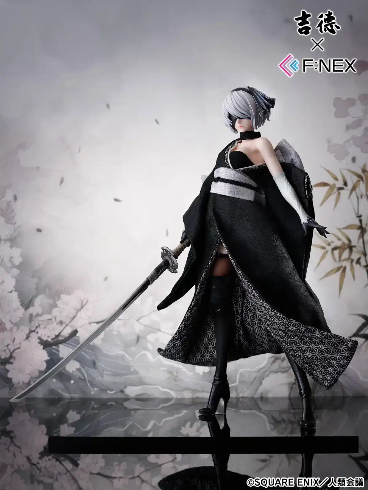 NieR:Automata presenta figura de 2B que une modernidad y tradición japonesa