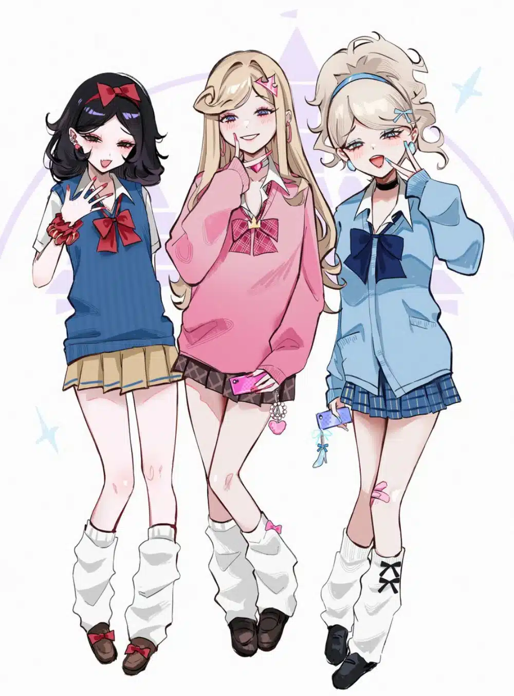 Una hermosa chica transforma a las princesas Disney en gyarus