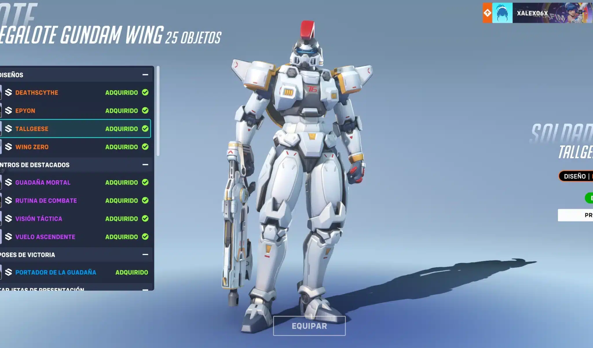 Así lucen las skins de Gundam en Overwatch 2