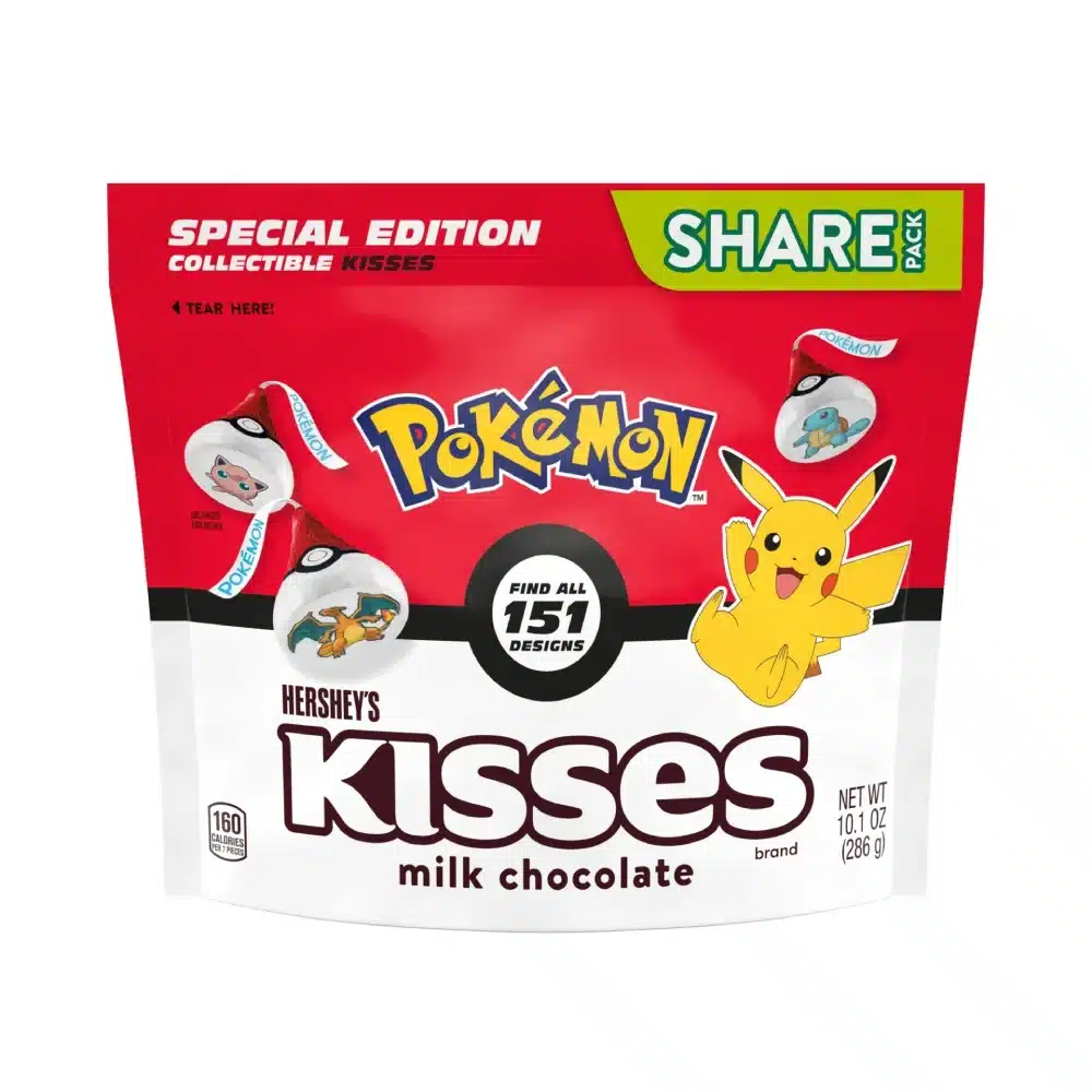 Atrapa a los 151 Pokémon originales con los chocolates coleccionables de Kisses de Hershey