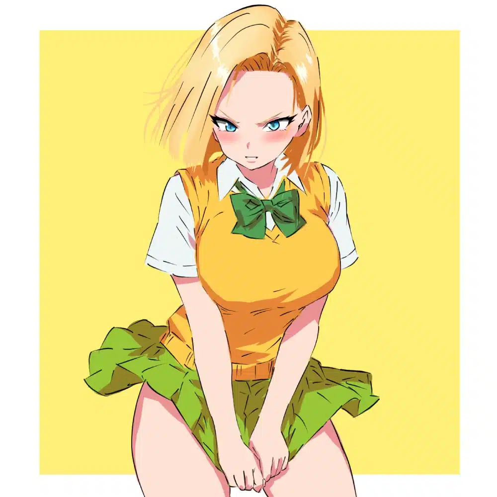 Dragon Ball Androide 18 se convierte en una de las quintillizas