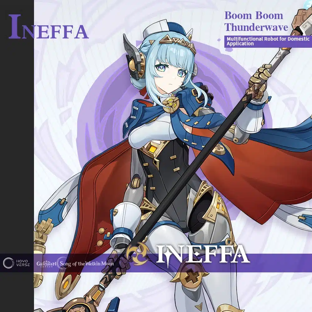 Genshin Impact presenta a Ineffa la nueva waifu maid robot de Natlan