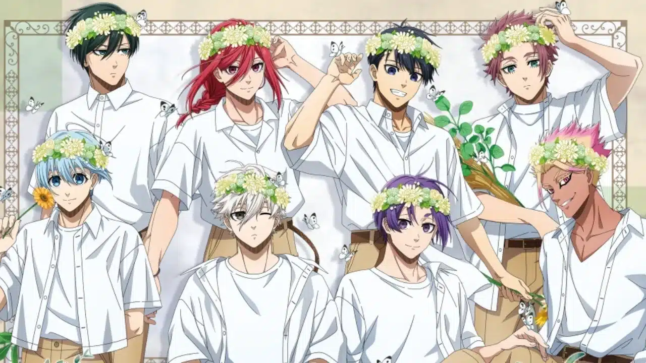 Los personajes de Blue Lock se visten con flores para una colaboración especial