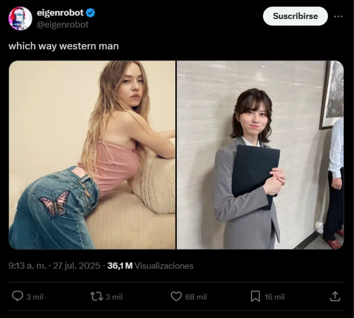 Araki Saori es comparada con Sydney Sweeney y debate reaviva su imagen