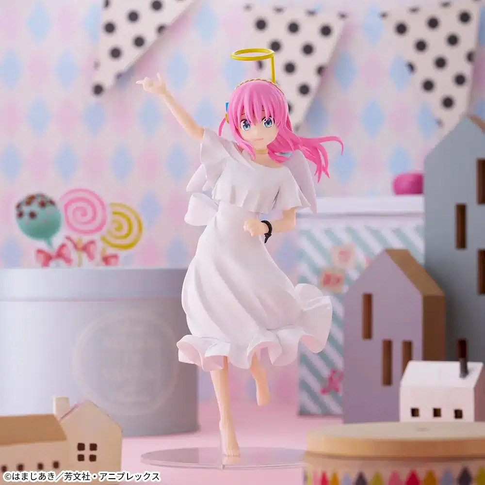 Bocchi the Rock!: Hitori Gotou se transforma en una linda angel en figura