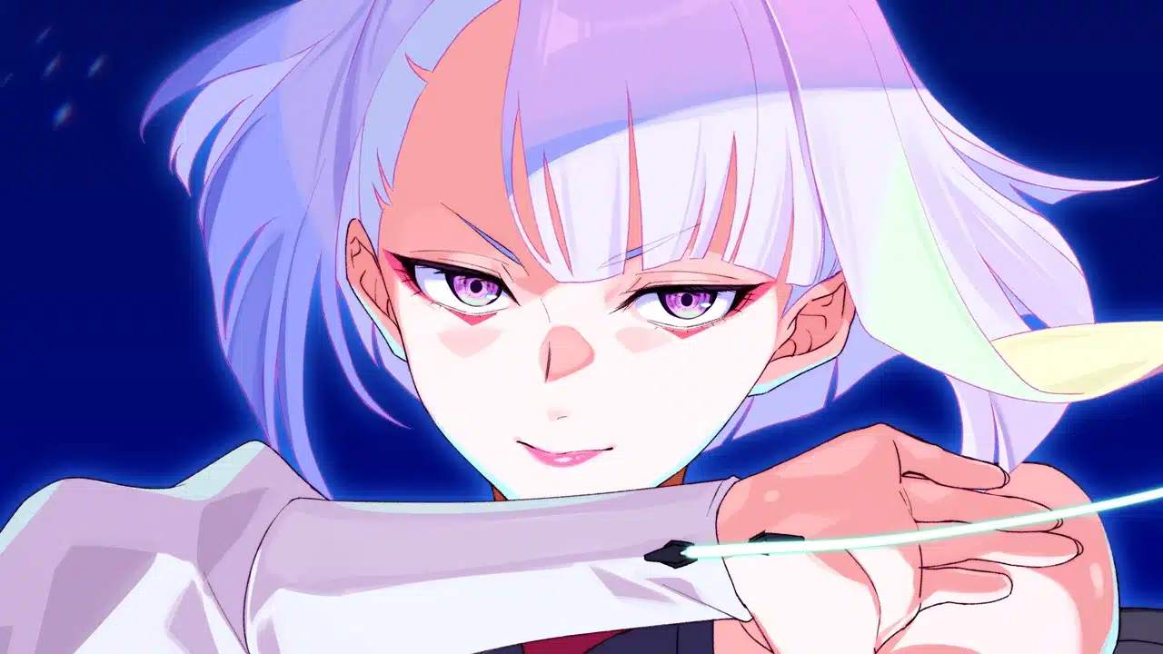 Lucy in Night City from Cyberpunk: Edgerunners