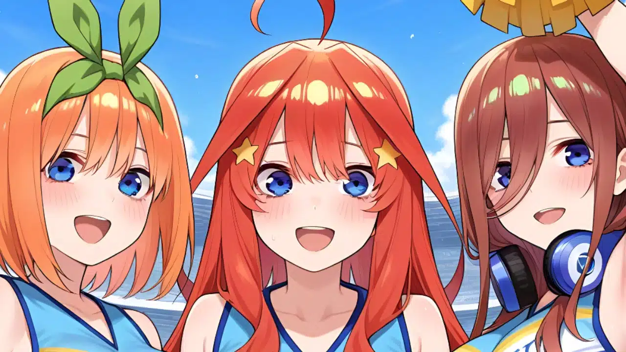 Go-Toubun no Hanayome: Miku, Itsuki y Yotsuba