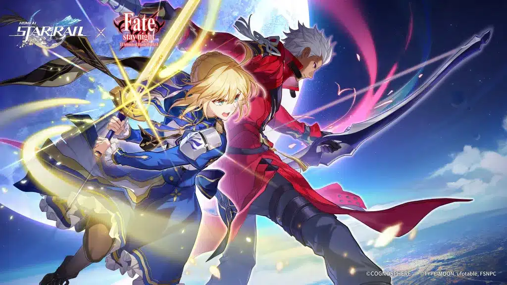 Honkai Star Rail and Fate/stay night collaboration characters