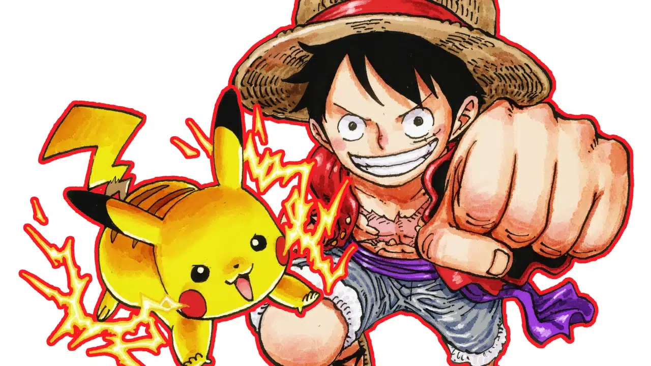 Luffy Pikachu Pokemon One Piece