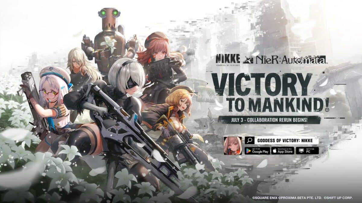 NieR Automata colaboracion Goddess of Victory NIKKE 2B y A2 1