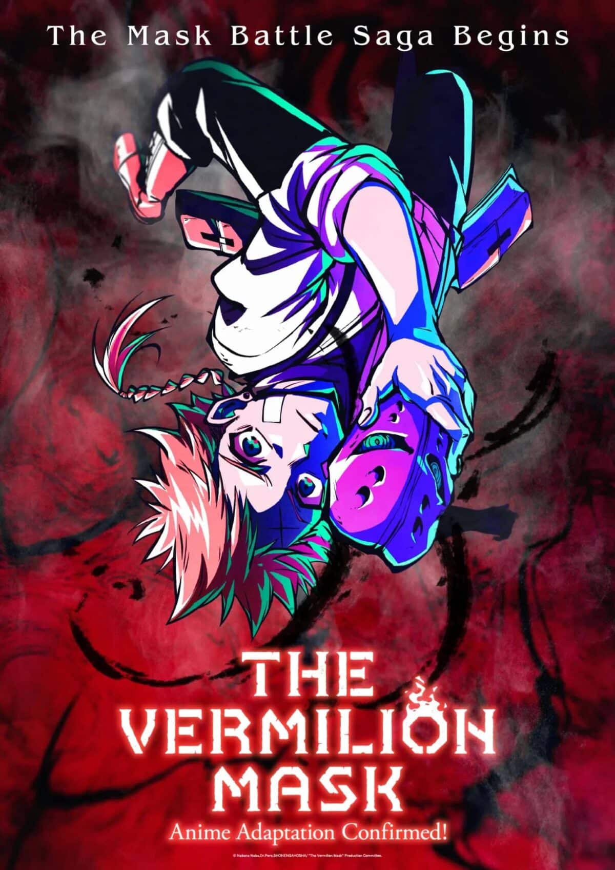 The Vermillion Mask anime key visual featuring Peru