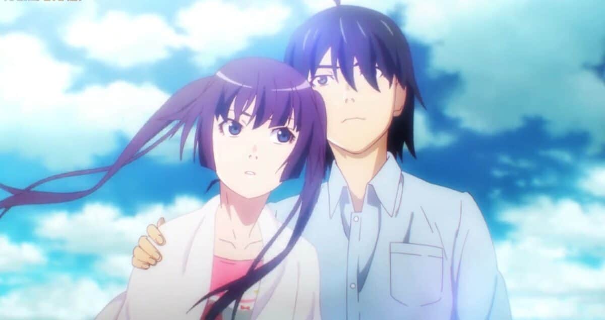 Koyomi Araragi and Hitagi Senjougahara from Monogatari Series