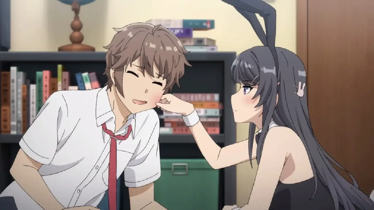Mai Sakurajima and Sakuta Azusagawa from Rascal Does Not Dream of Bunny Girl Senpai