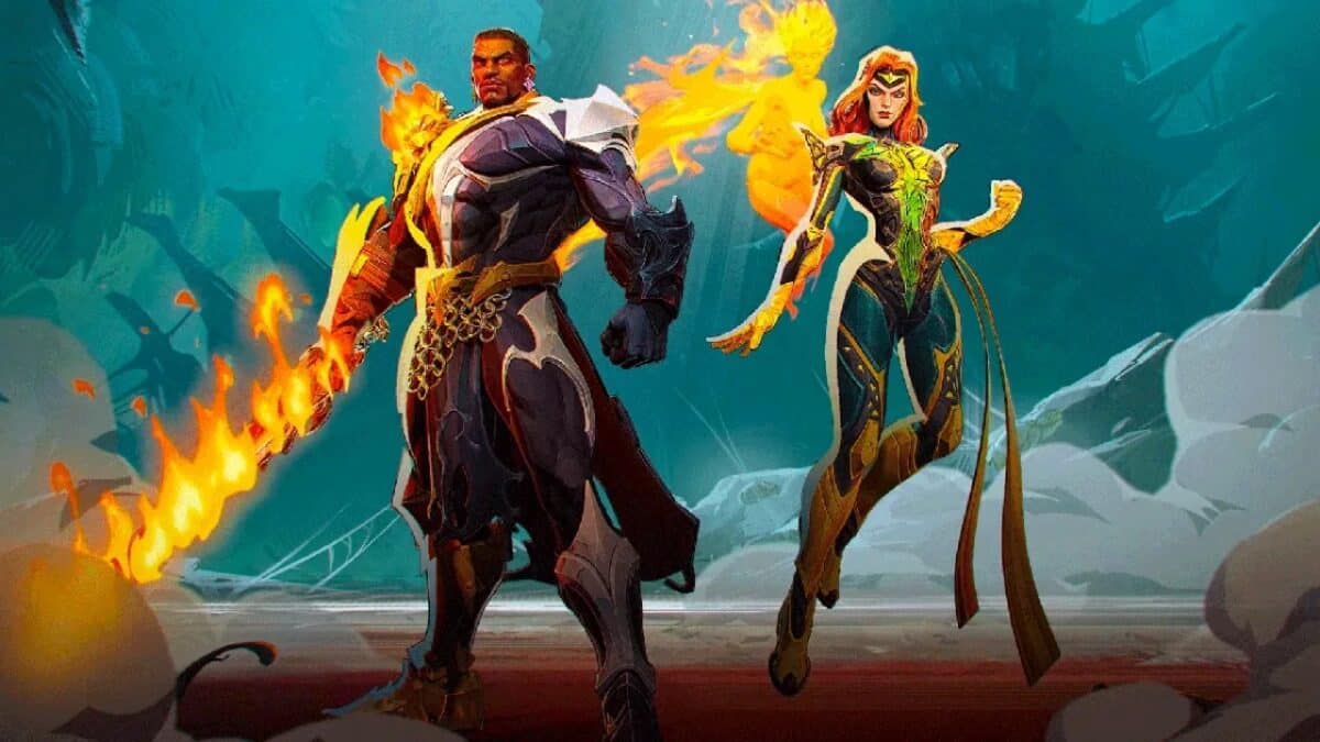 Marvel Rivals Season 3 trailer screenshot with Knull and Hela