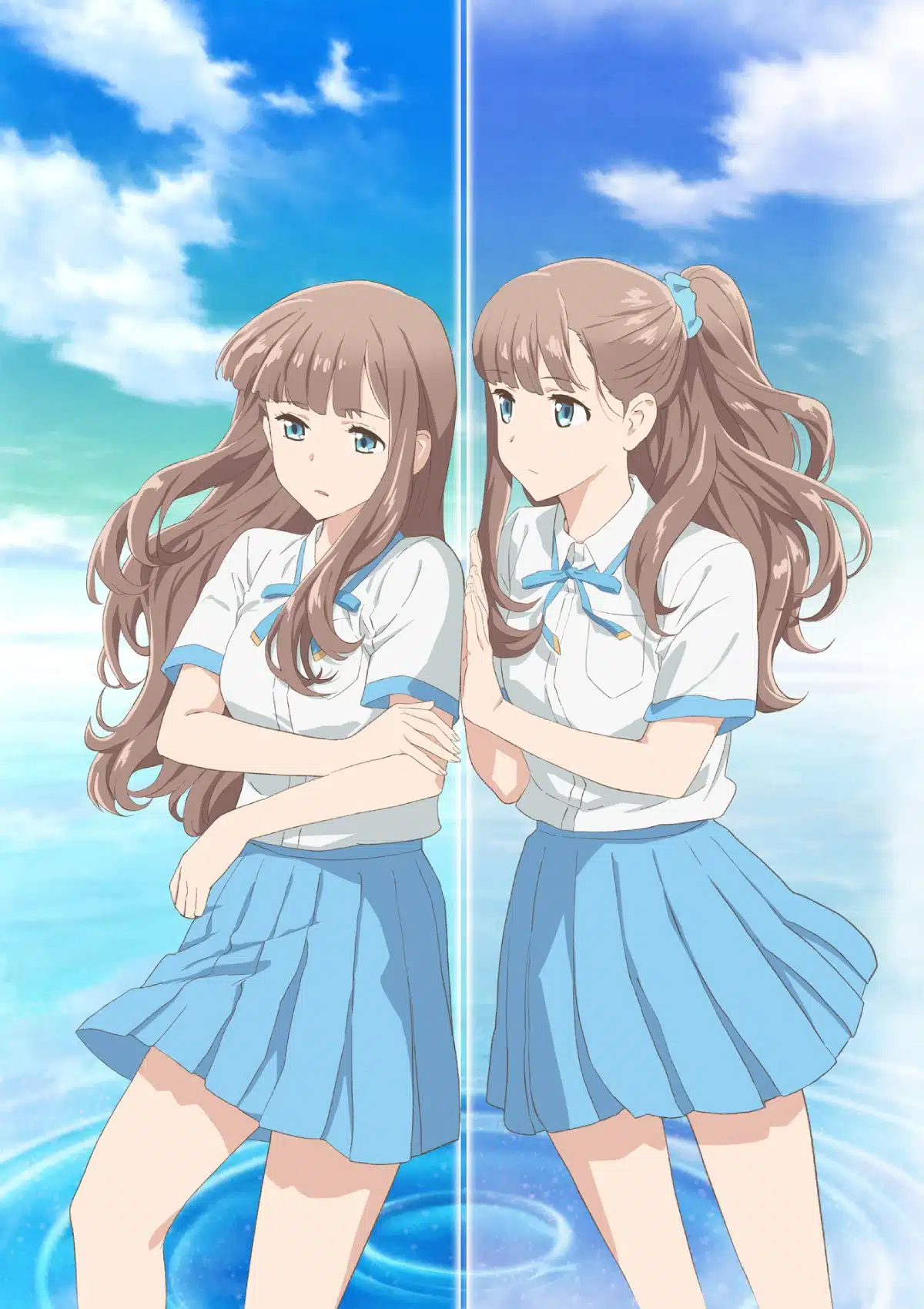 Even a Replica Can Fall in Love anime visual with Sunao and Nao