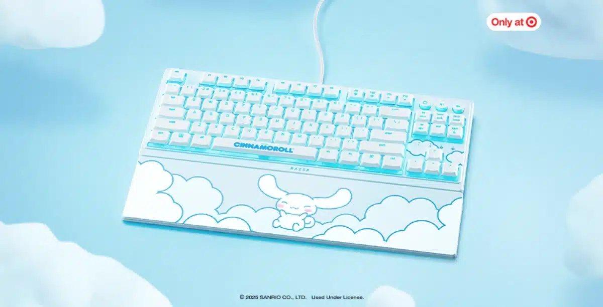 Cinnamoroll se une a Razer para lanzar nuevos productos gamer