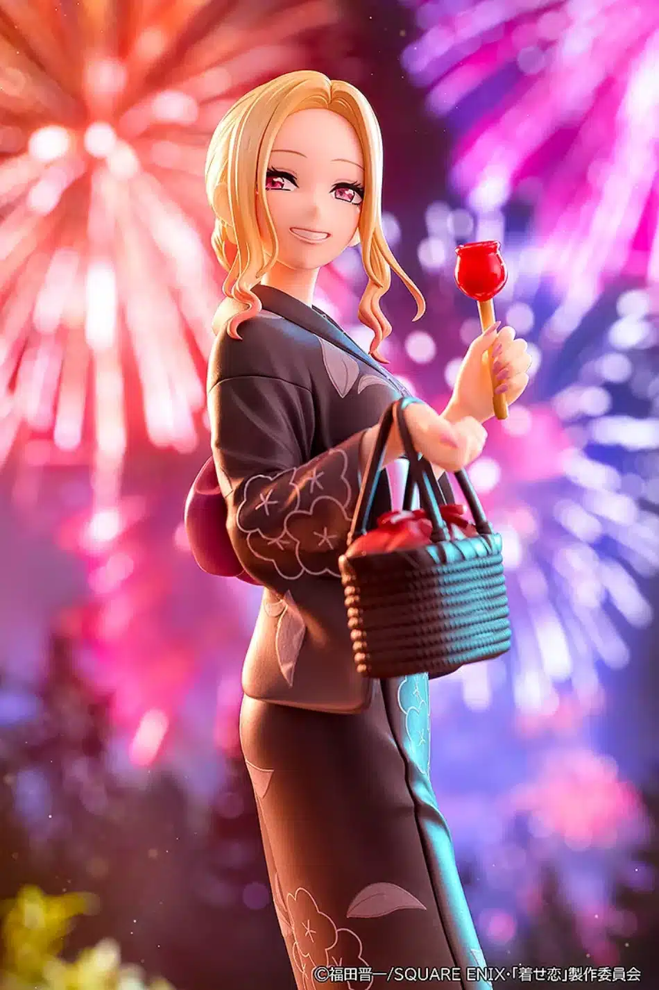 Marin de My Dress-Up Darling brilla en figura con elegante yukata