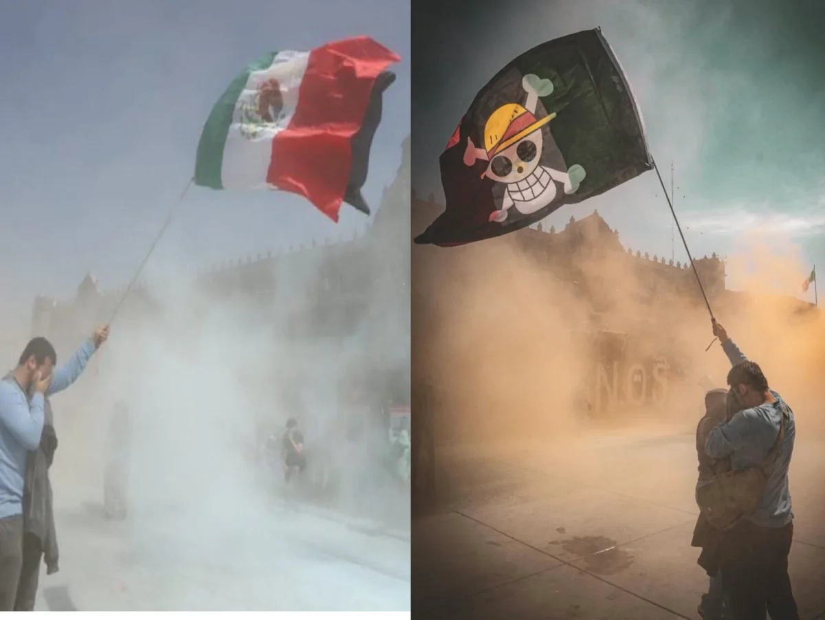 El poder del anime la bandera de One Piece se convierte en emblema juvenil contra la corrupción en México