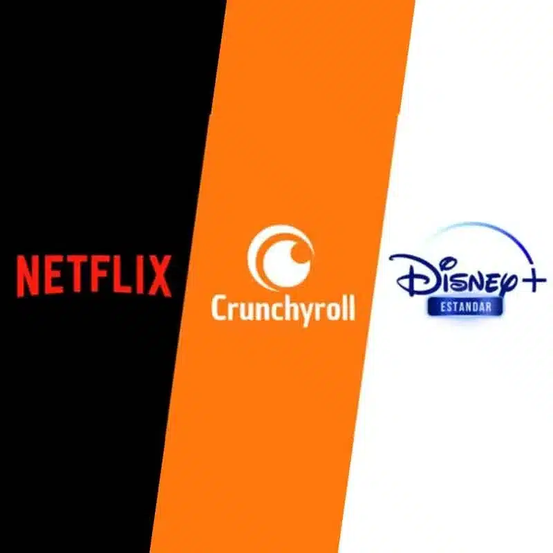 Netflix, Disney y Crunchyroll