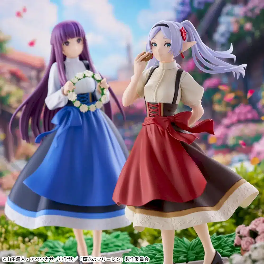Sousou no Frieren sorprende a fans: Frieren y Fern en nuevas figuras estilo dirndl