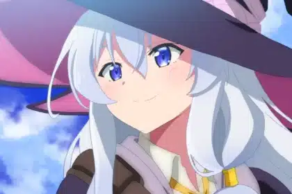 Escena de Elaina en el anime Wandering Witch: The Journey of Elaina para el anuncio de su nueva película