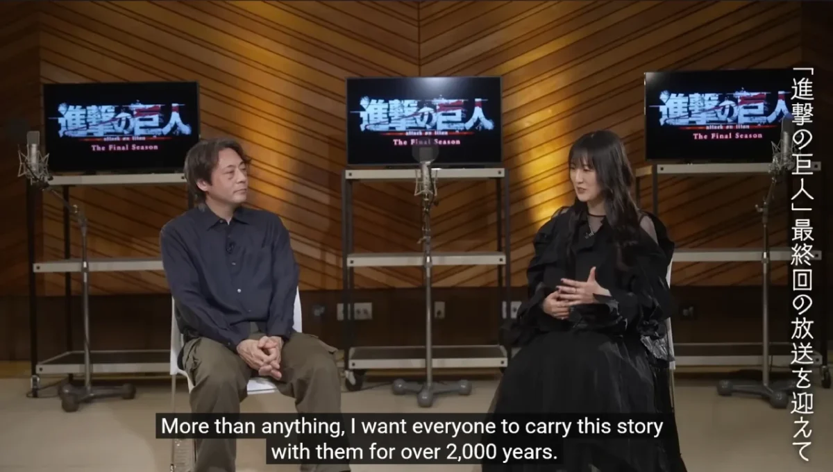 Yui Ishikawa, voz de Mikasa, reveló que esperó hasta el final para leer el desenlace de Attack on Titan