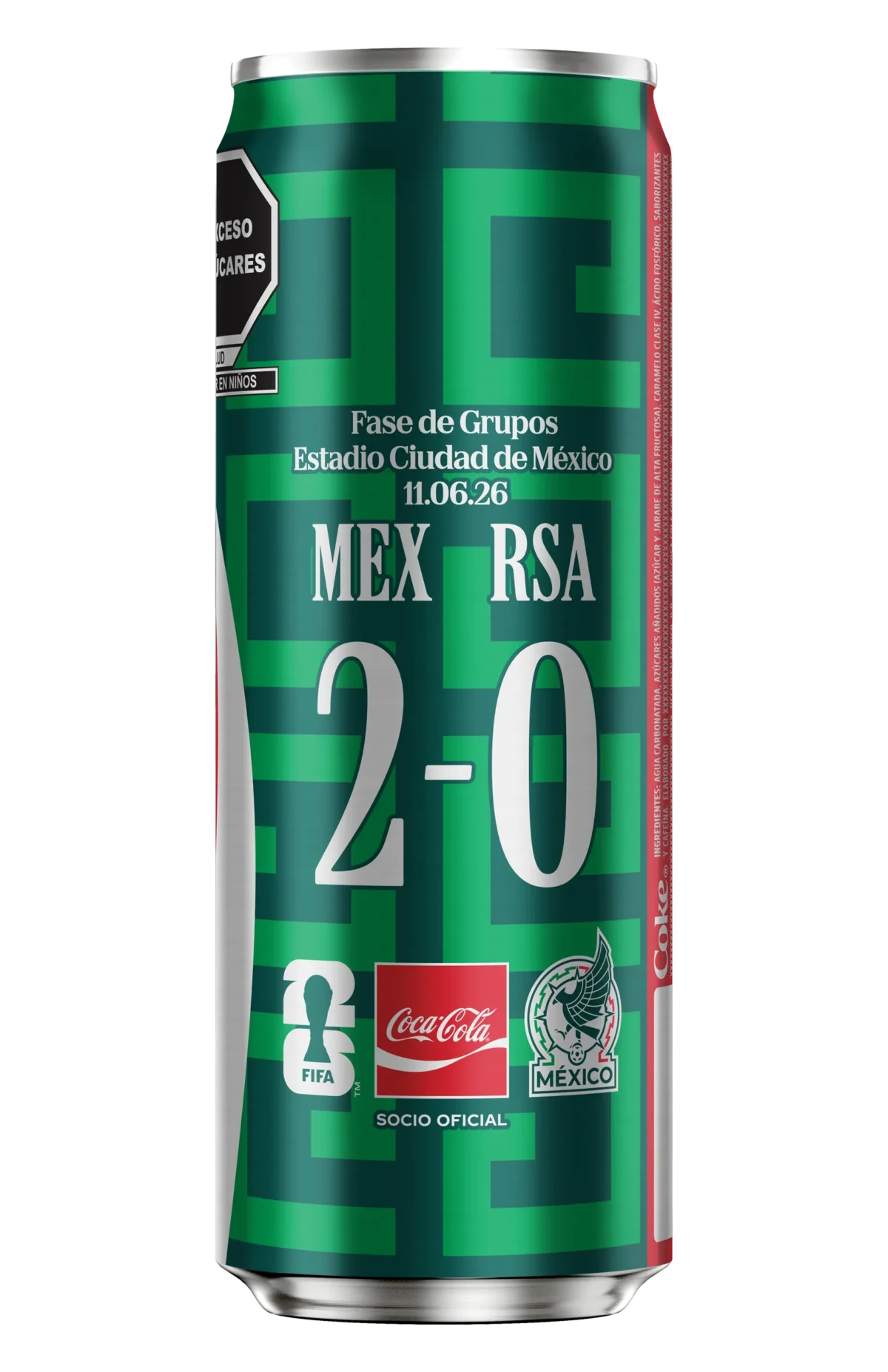 Coca-Cola lanza latas coleccionables que inmortalizan los cuatro triunfos de México en la fase de grupos del Mundial 2026